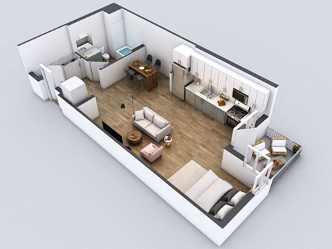 S2 Floorplan at 5550 Hollywood, Los Angeles, CA